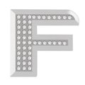 Pilot Pilot BL-555FZ Emblem Bling Chrome Letter F BL-555FZ